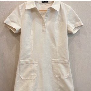 Zara white denim mini dress - Size Small